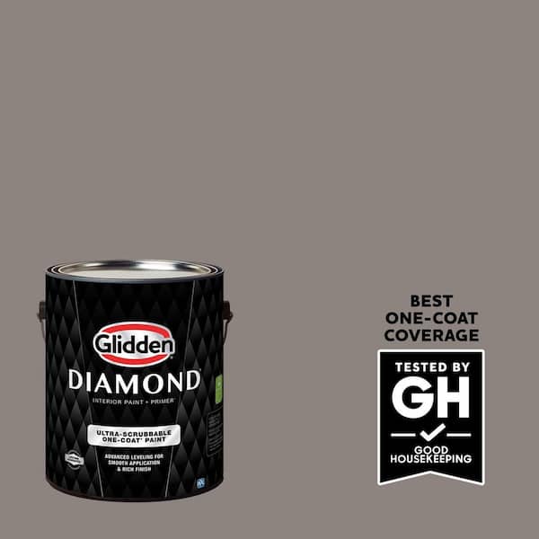 Glidden Diamond 1 gal. PPG1005-5 Elephant Gray Satin Interior Paint with Primer (2)