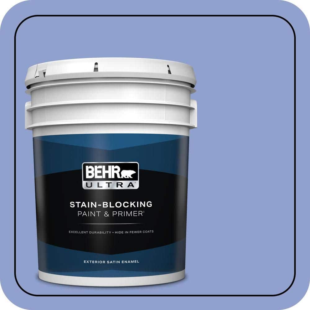 BEHR ULTRA 5 gal. #600B-4 Pageant Song Satin Enamel Exterior Paint & Primer (1)