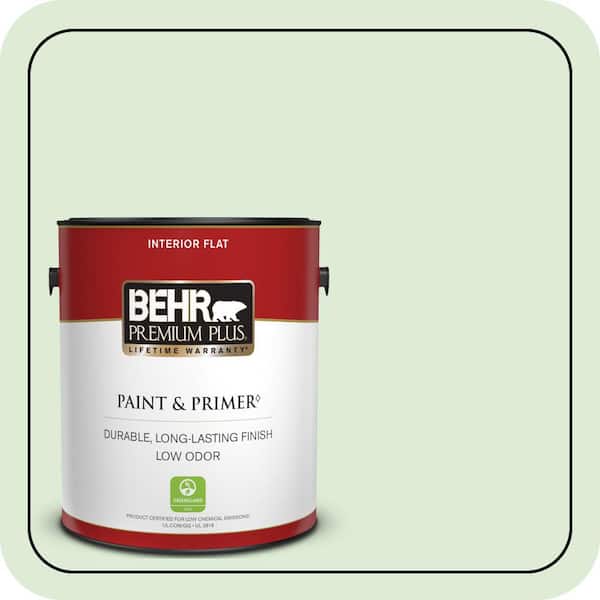 BEHR PREMIUM PLUS #M390-2 Misty Meadow Flat Low Odor & Primer (2)