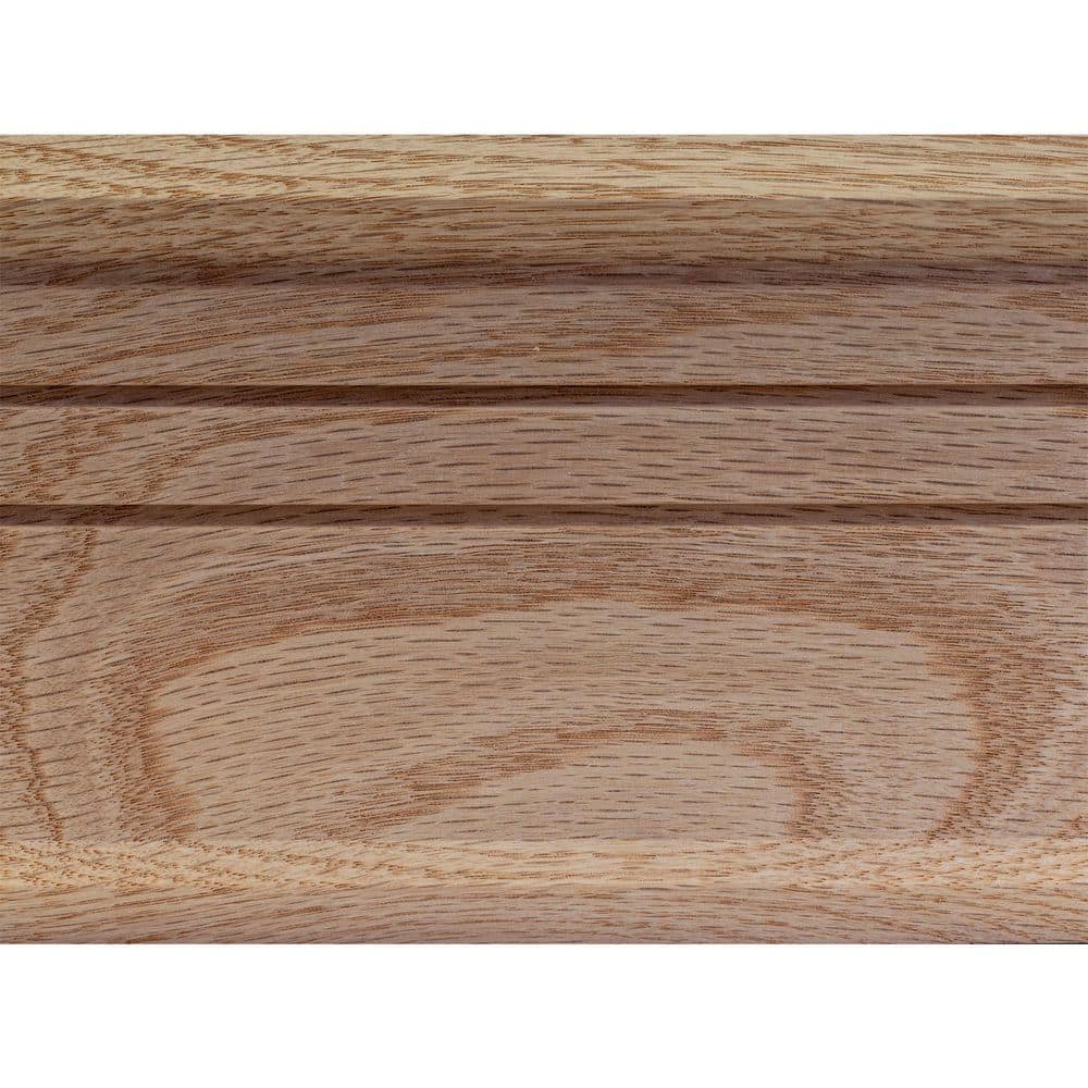 Ornamental Mouldings 0.75 in. D x 4.5 in. W x 92 in. L Unfinished Red Oak Wood Tova Crown Moulding (2)