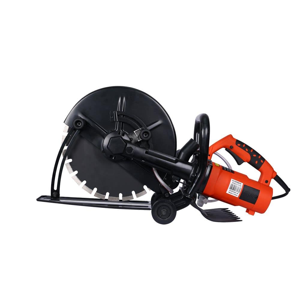Tatayosi 14 in. Electric Cut Off Saw Wet/Dry Concrete Saw Cutter Guide Roller with Water Line Attachment (1)