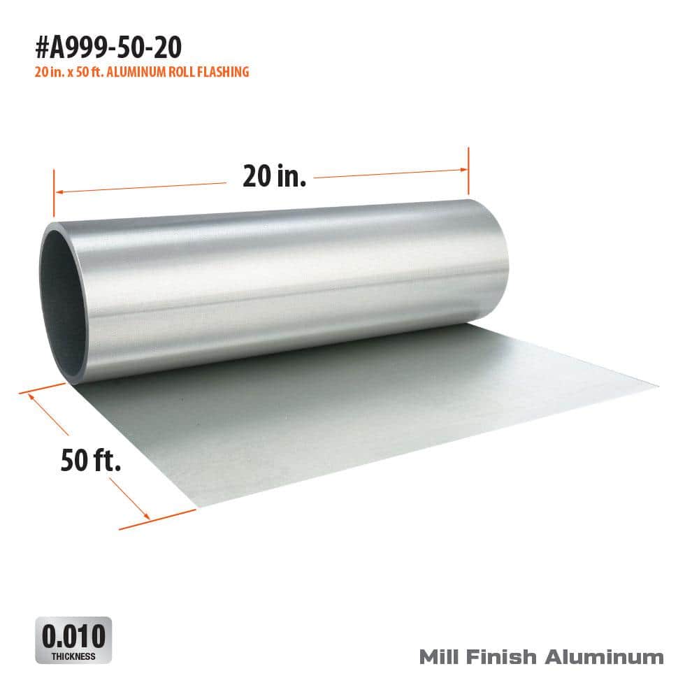 Gibraltar Building Products 20 in. x 50 ft. Aluminum Roll Valley Flashing (3)