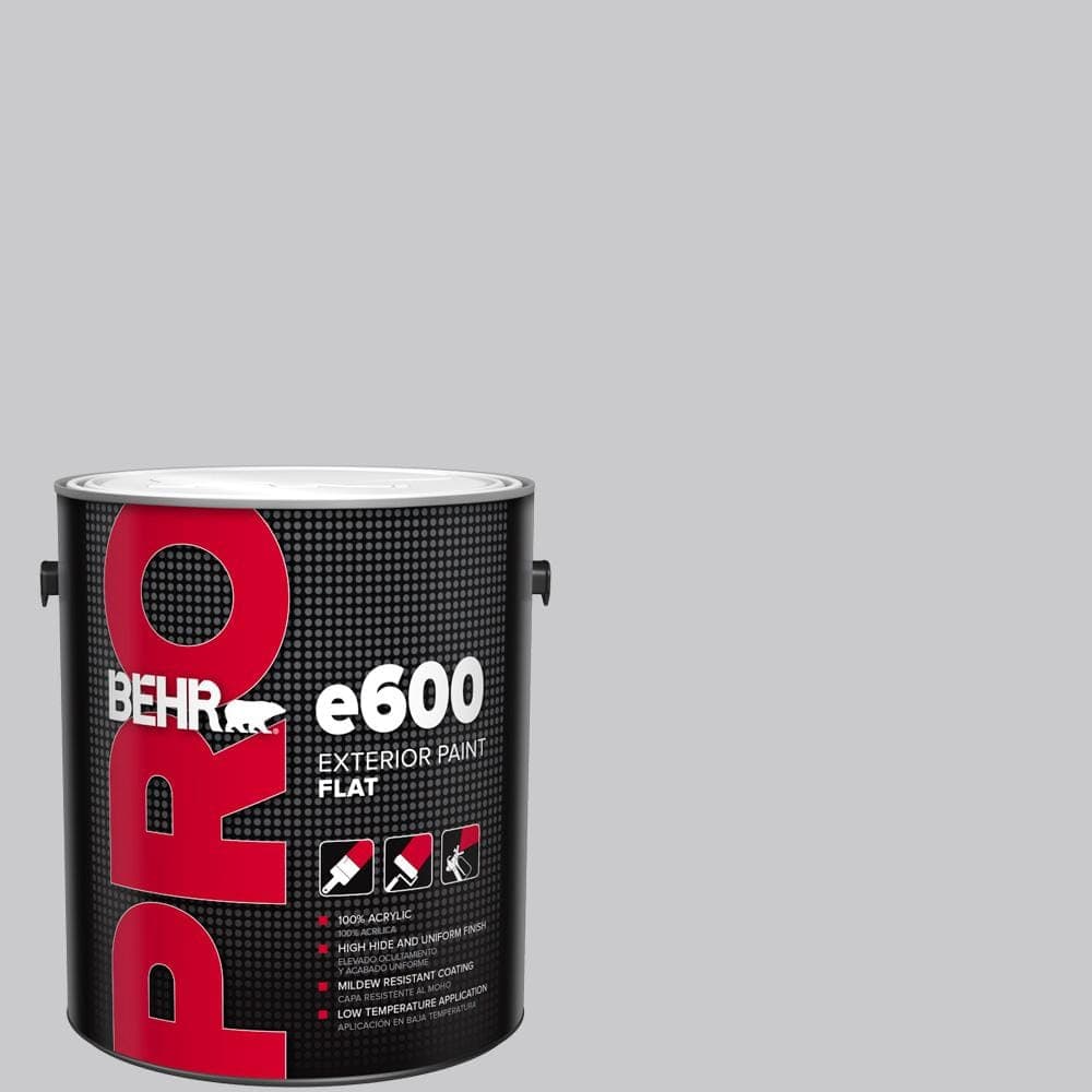BEHR PRO 1 gal. #ECC-62-1 Urban Gray Flat Exterior Paint
