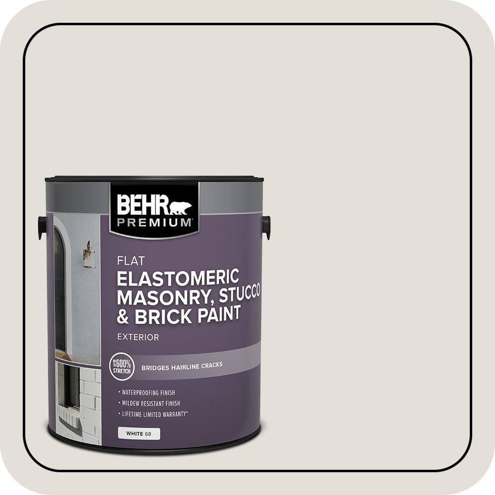 BEHR PREMIUM 1 gal. #MS-87 Dove Gray Elastomeric Masonry, Stucco and Brick Exterior Paint