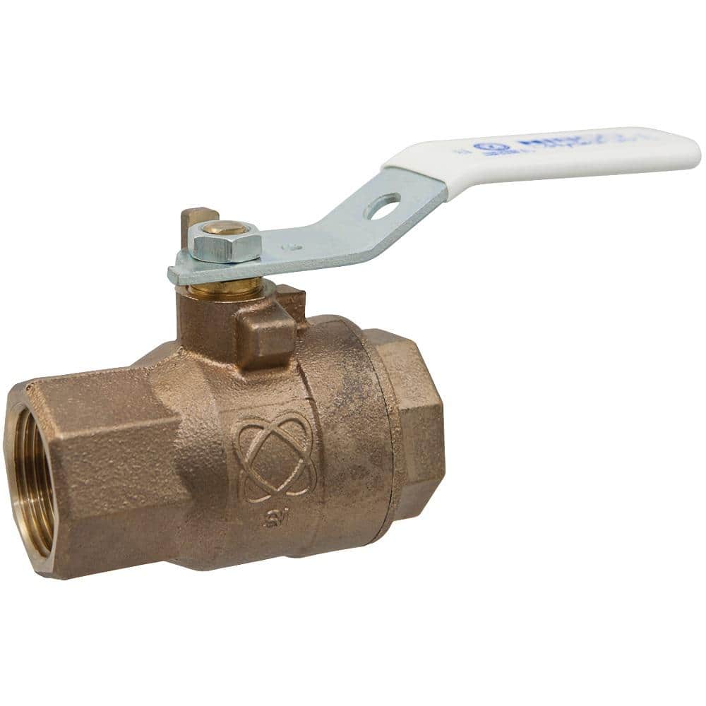 NIBCO 1/4 in. Bronze Alloy Lead-Free Threaded Two-Piece Full Port Ball Valve