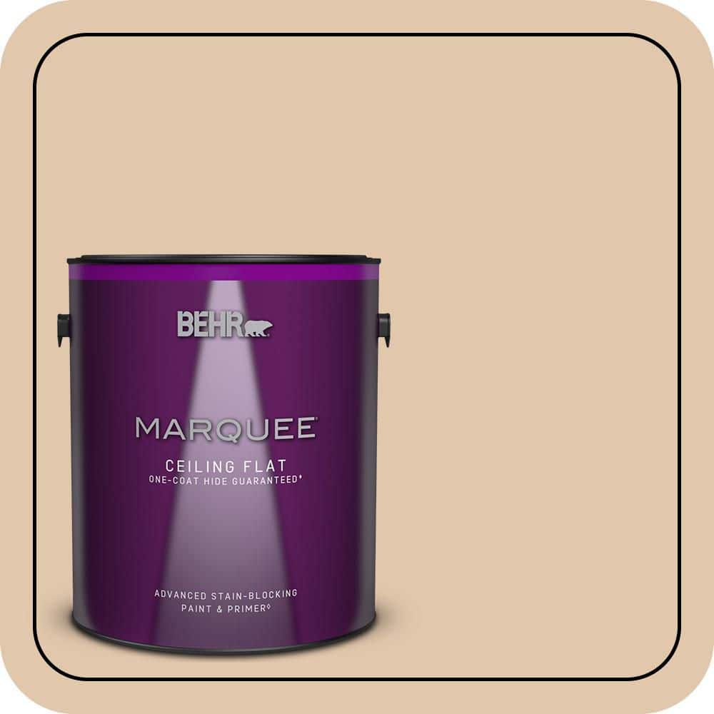 BEHR MARQUEE 1 gal. #MQ2-08 Irish Cream One-Coat Hide Ceiling Flat Interior Paint & Primer