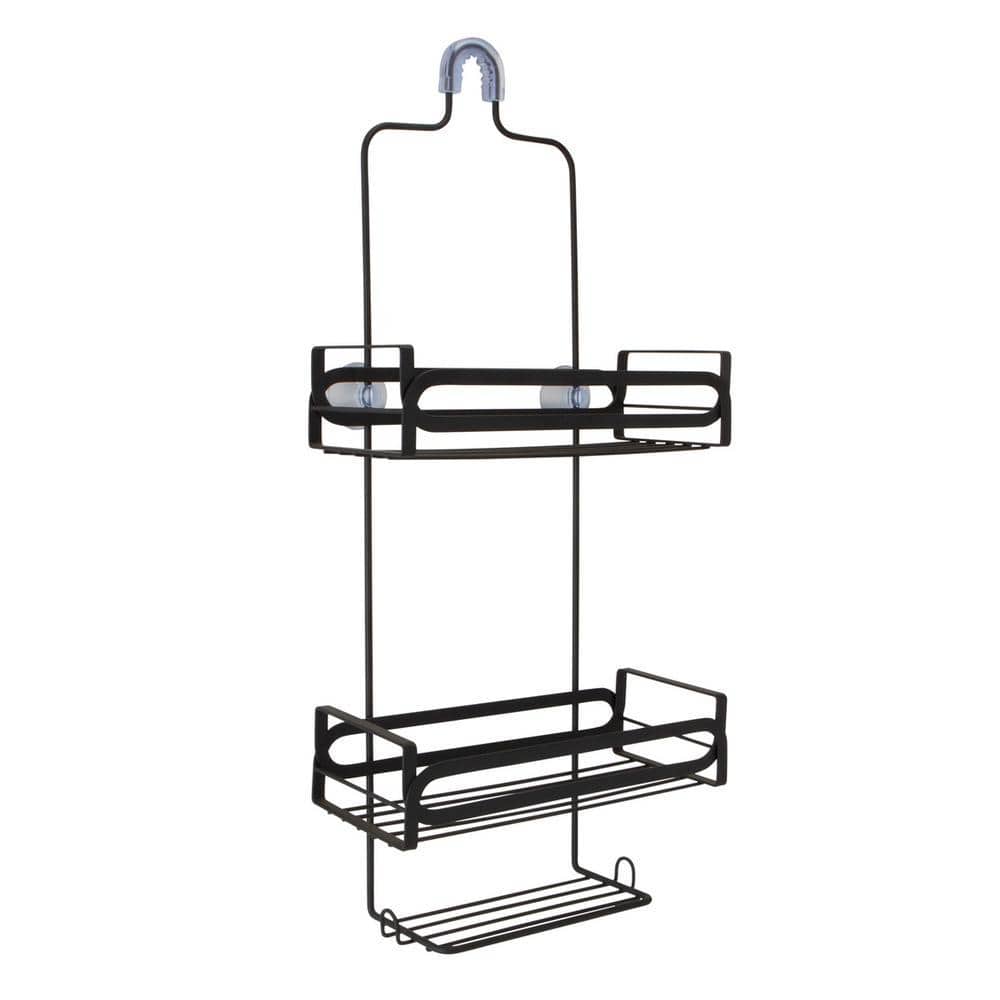 m MODA at home enterprises ltd. Granton 23.6 in. x 10.6 in. Shower Caddy in Black (1)