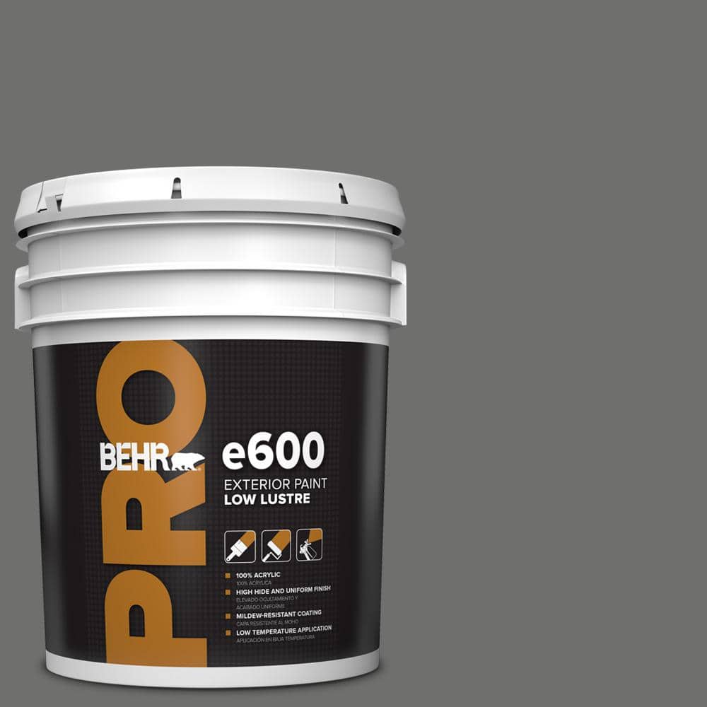 BEHR PRO 5 gal. #HDC-AC-17A Welded Iron Low Luster Exterior Paint