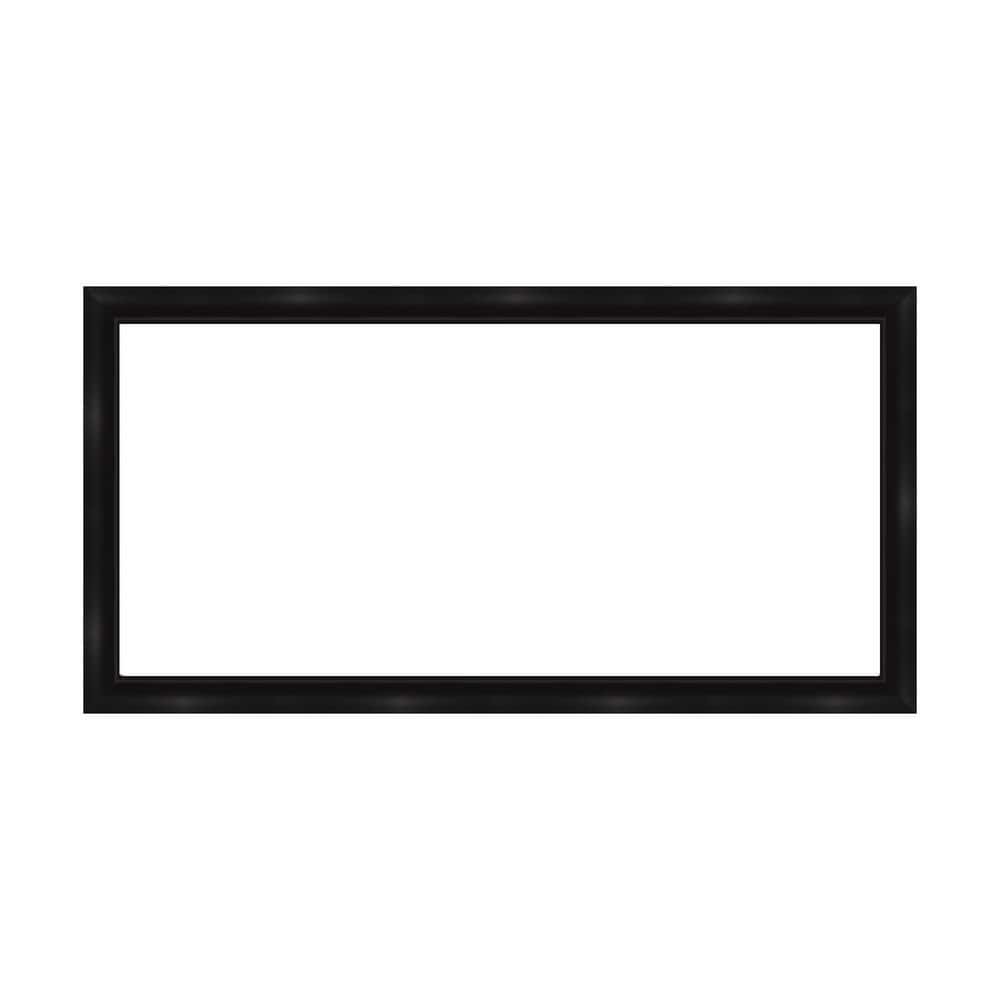 Amanti Art Mirror Makeover Grand Black Narrow 49.25 in. W x 25.25 in. H Bathroom Mirror Frame Border Kit-Fits a 48 x 24 Mirror (1)