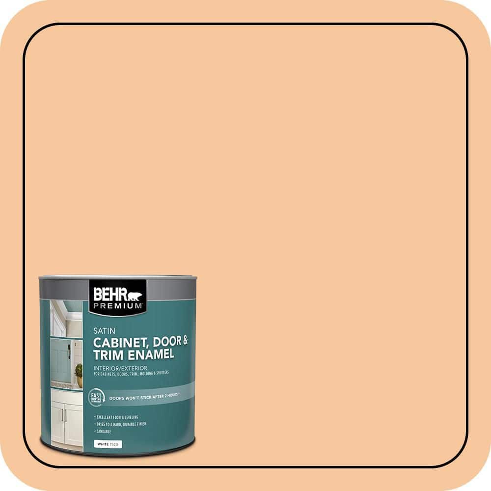 BEHR PREMIUM 1 qt. #M230-4 Cactus Blooms Satin Enamel Interior/Exterior Cabinet, Door & Trim Paint (1)
