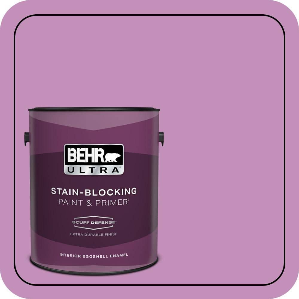 BEHR ULTRA 1 gal. #670B-5 Pretty Petunia Extra Durable Eggshell Enamel Interior Paint & Primer (1)