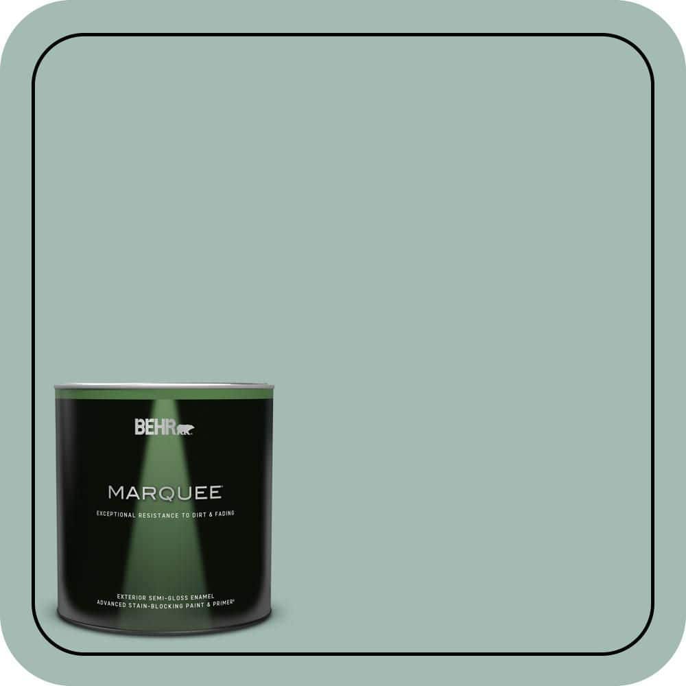 BEHR MARQUEE 1 qt. #S430-3 Garden Twilight Semi-Gloss Enamel Exterior Paint & Primer