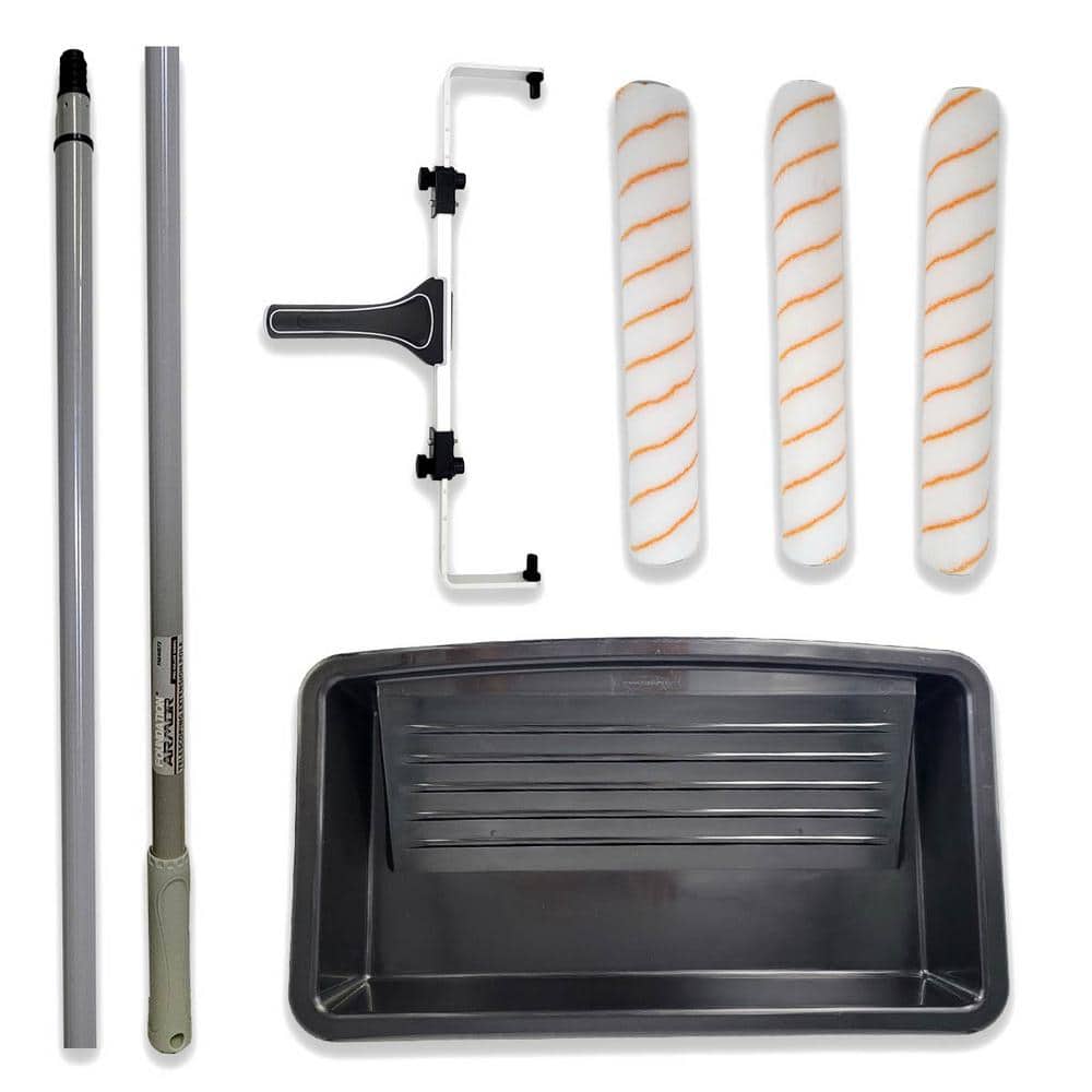 Foundation Armor Armor 18 in. Kit for Concrete Sealers/Coatings 18 in. Paint Roller Handle, (3) 3/8 Roller Covers, Roller Pan, Pole (1)
