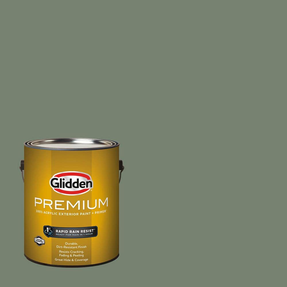 Glidden Premium 1 gal. Lottery Winnings PPG1129-6 Semi-Gloss Exterior Latex Paint