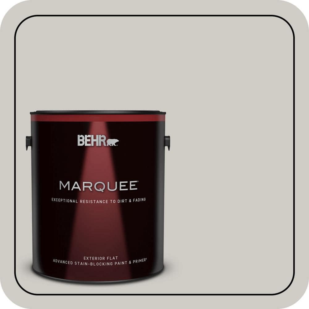 BEHR MARQUEE 1 gal. #PPU26-10 Chic Gray Flat Exterior Paint & Primer