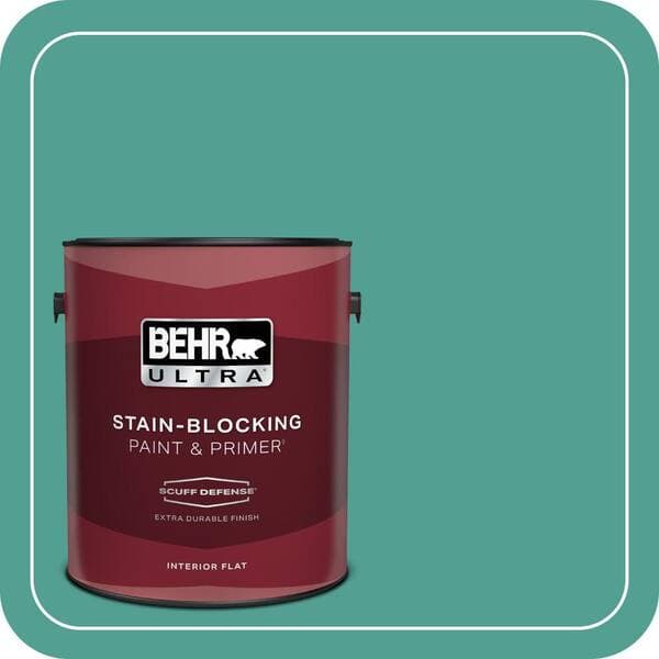 BEHR PREMIUM PLUS Home Decorators Collection #HDC-WR15-9 Aqua Revival Enamel Interior/Exterior Paint & Primer Color Sample (4)