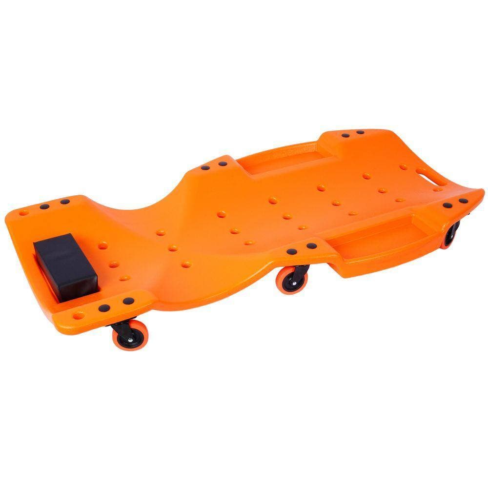 Miscool Ami 48 in. Plastic Creeper Blow Molded HDPE Body 440 lbs. Capacity ORANGE Dolly (2)