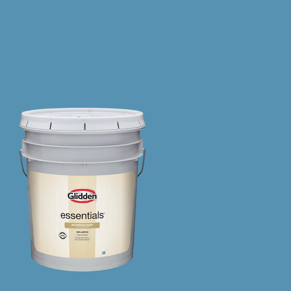 Glidden Essentials 5 gal. PPG1157-5 Vanity Semi-Gloss Exterior Paint