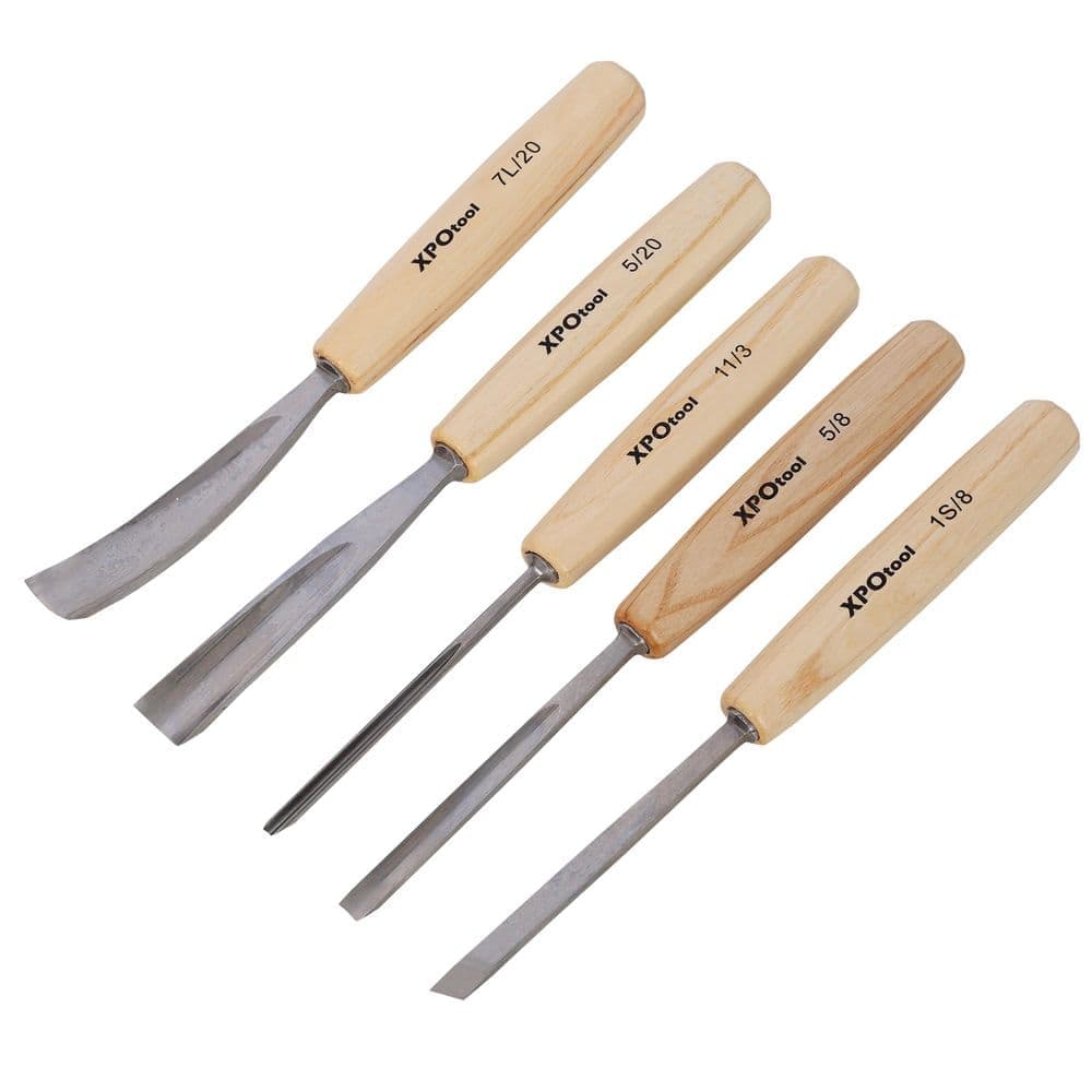 maocao hoom 12-Piece Professional Wood Carving Chisel Set,60CRV Steel Blades Wood Carving Tools,Grip Handles with Canvas Storage Bag (2)