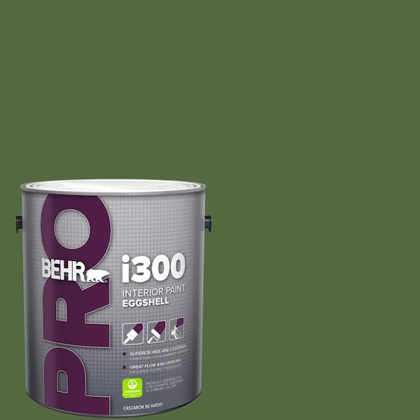 BEHR PRO 1 gal. #M380-7 Alfalfa Extract Eggshell Interior Paint (2)