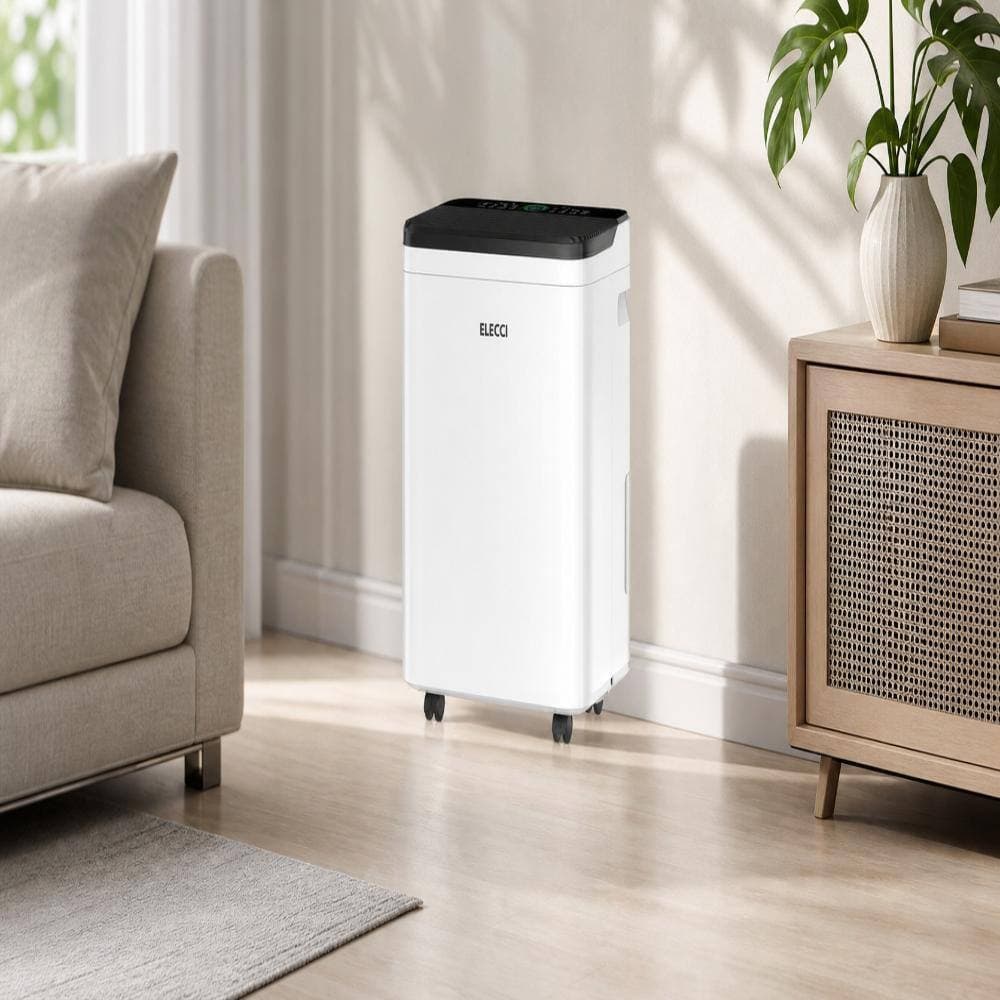 COWLOWN 50-Pint Dehumidifier for 3500 sq. ft. White, with Bucket (2)