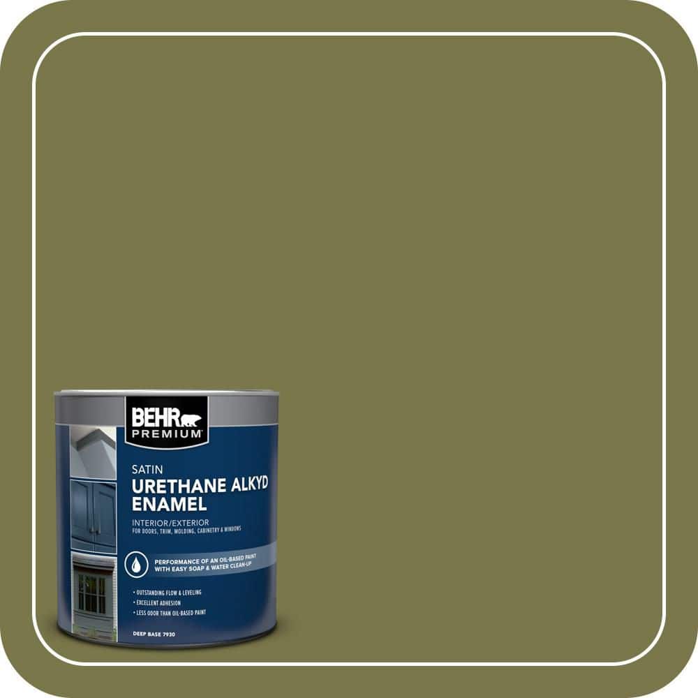 BEHR PREMIUM 1 qt. #S340-7A Garnish Satin Enamel Urethane Alkyd Interior/Exterior Paint (1)