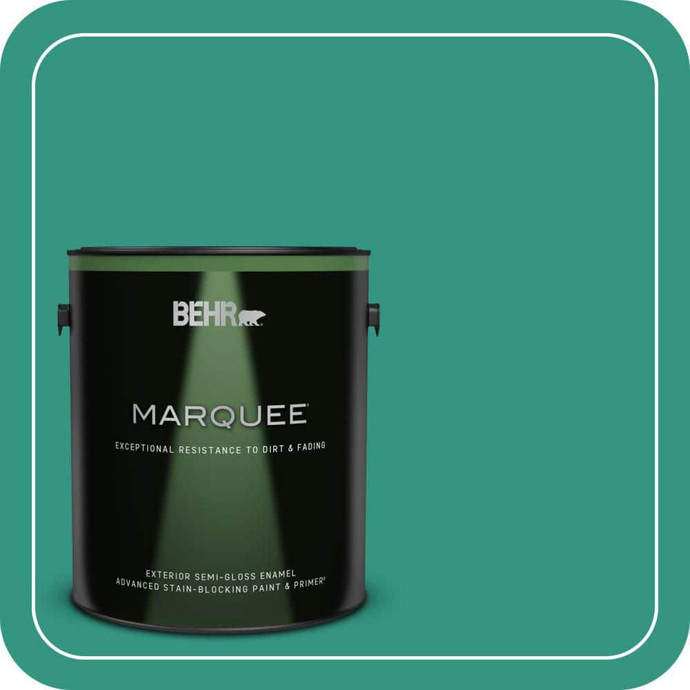 BEHR MARQUEE 1 gal. #P440-6 Esmeralda Semi-Gloss Enamel Exterior Paint & Primer