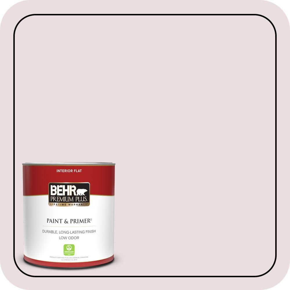 BEHR PREMIUM PLUS Home Decorators Collection #HDC-CT-08 Pink Posey Flat Low Odor & Primer