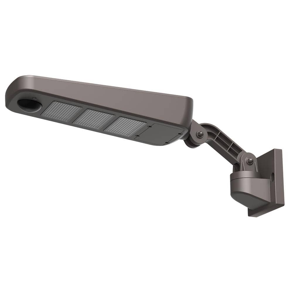 Commercial Electric Solar Powered 4500 Lumens Bronze Motion Activated Dusk to Dawn Security Integrated LED Outdoor Wall Area Floodlight (2)