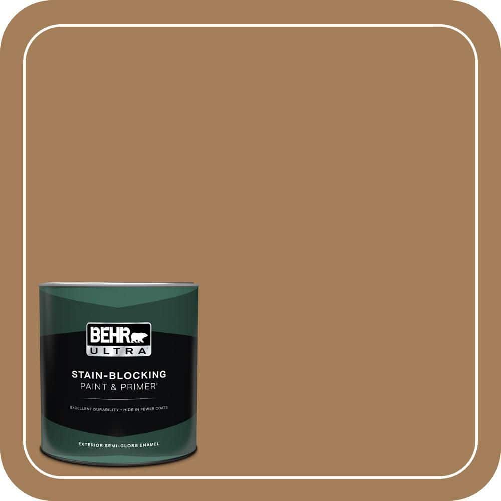 BEHR ULTRA 1 qt. #S280-6 Hazel Semi-Gloss Enamel Exterior Paint & Primer