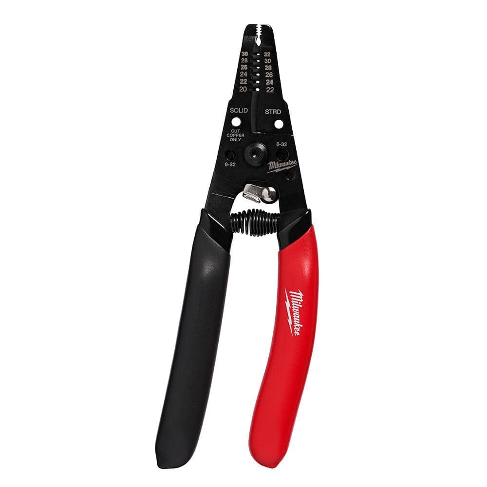 Milwaukee 20-32 AWG Low Voltage Wire Stripper/Cutter with Dipped Grip (1)