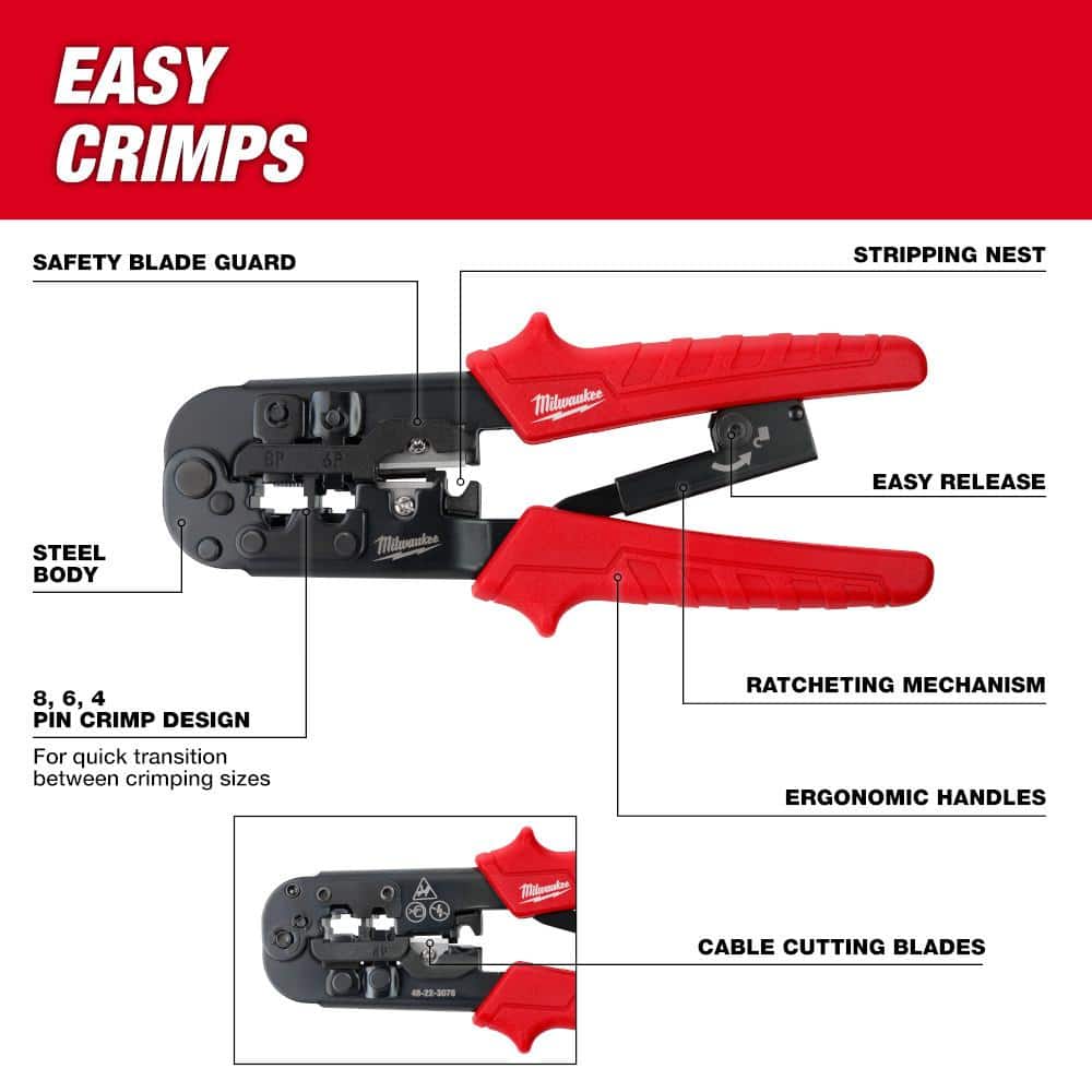 Milwaukee Ratcheting Modular Crimper (2)