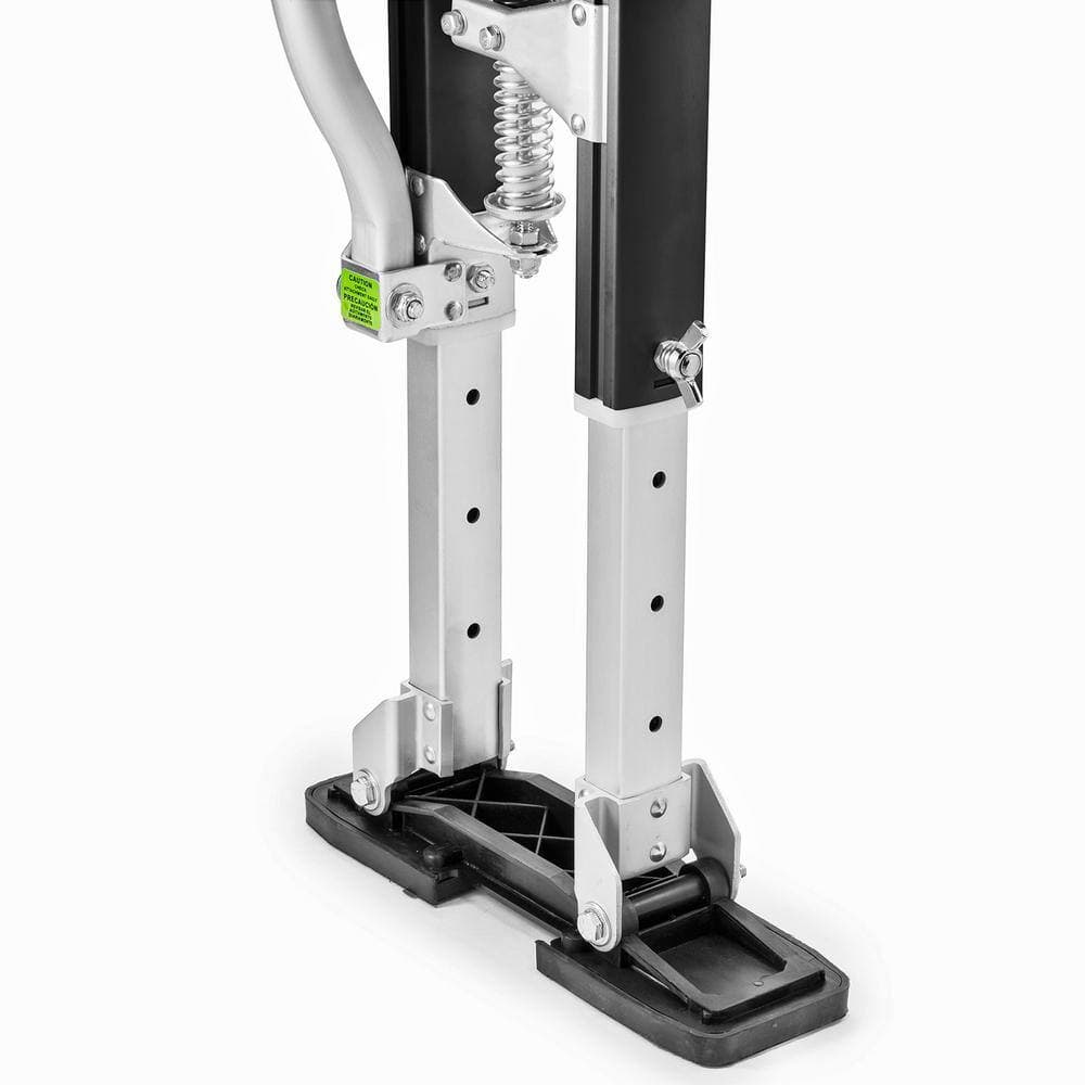 GYPTOOL 15 in. to 23 in. Adjustable Height Black Drywall Stilts (3)