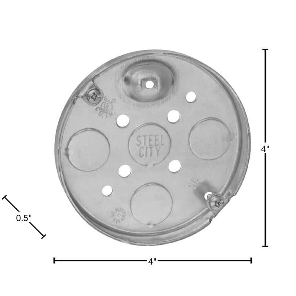 Steel City 4 in. 6 cu. in. Metal Round Pancake Box (56111-30R) (4)