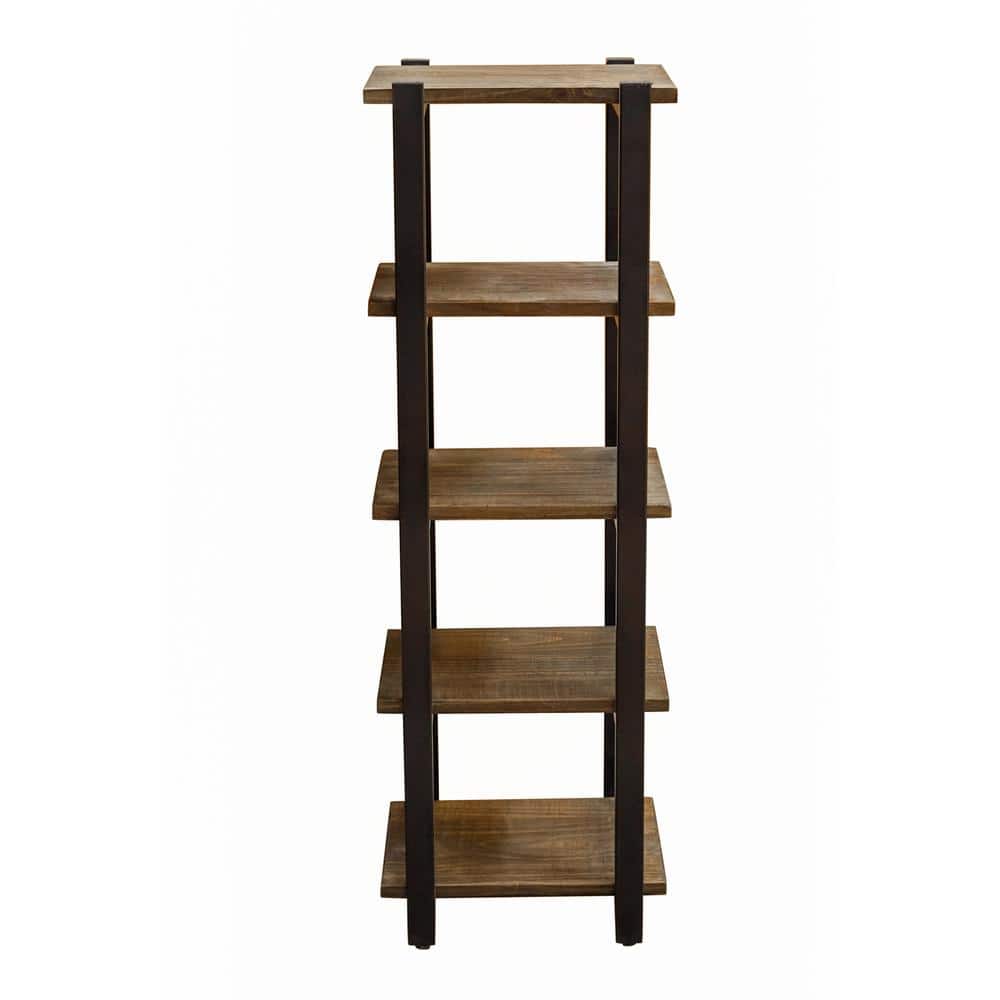 Alaterre Furniture Pomona 16 in. W Freestanding Metal and Solid Wood Bath Storage Shelving (1)