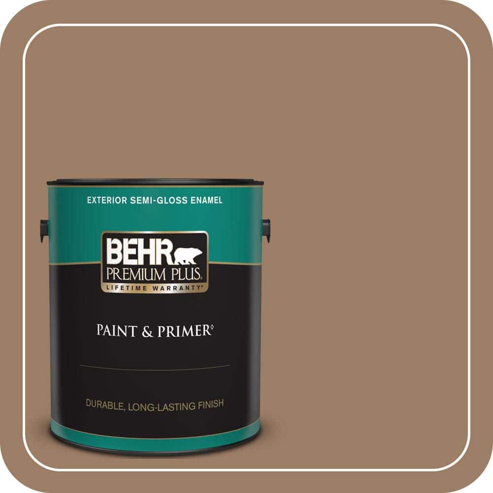 BEHR PREMIUM PLUS 1 gal. #MQ2-19 Home Sweet Home Semi-Gloss Enamel Exterior Paint & Primer