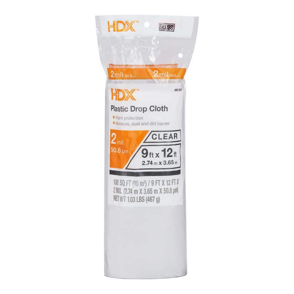 HDX Clear Plastic Drop Cloth (1)