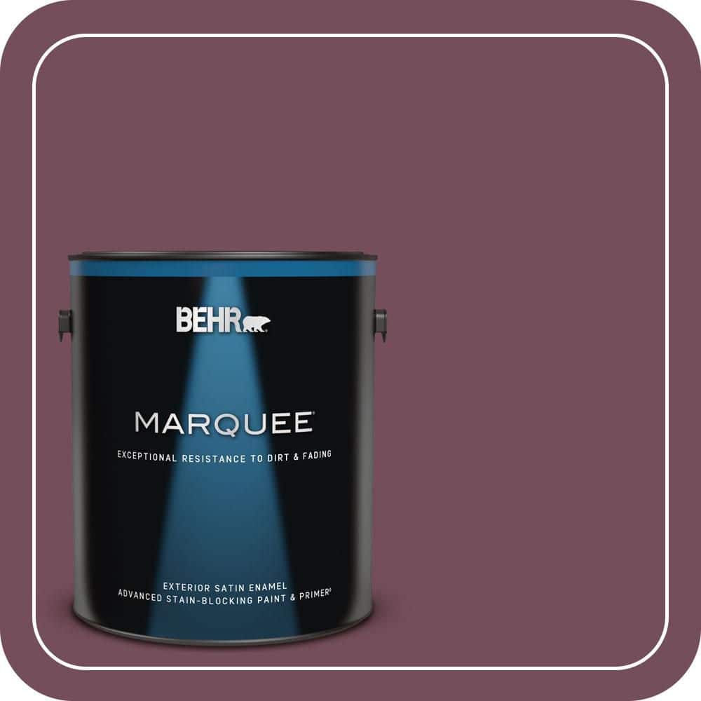 BEHR MARQUEE 1 gal. #S120-7 Fine Wine Satin Enamel Exterior Paint & Primer