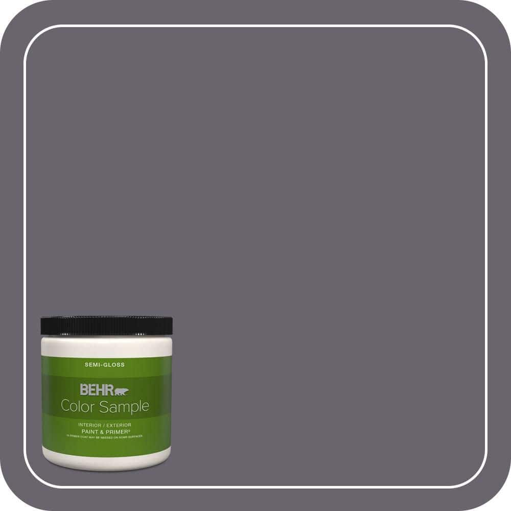 BEHR PREMIUM PLUS 8 oz. #N550-6 Alter Ego Semi-Gloss Interior/Exterior Paint & Primer Color Sample