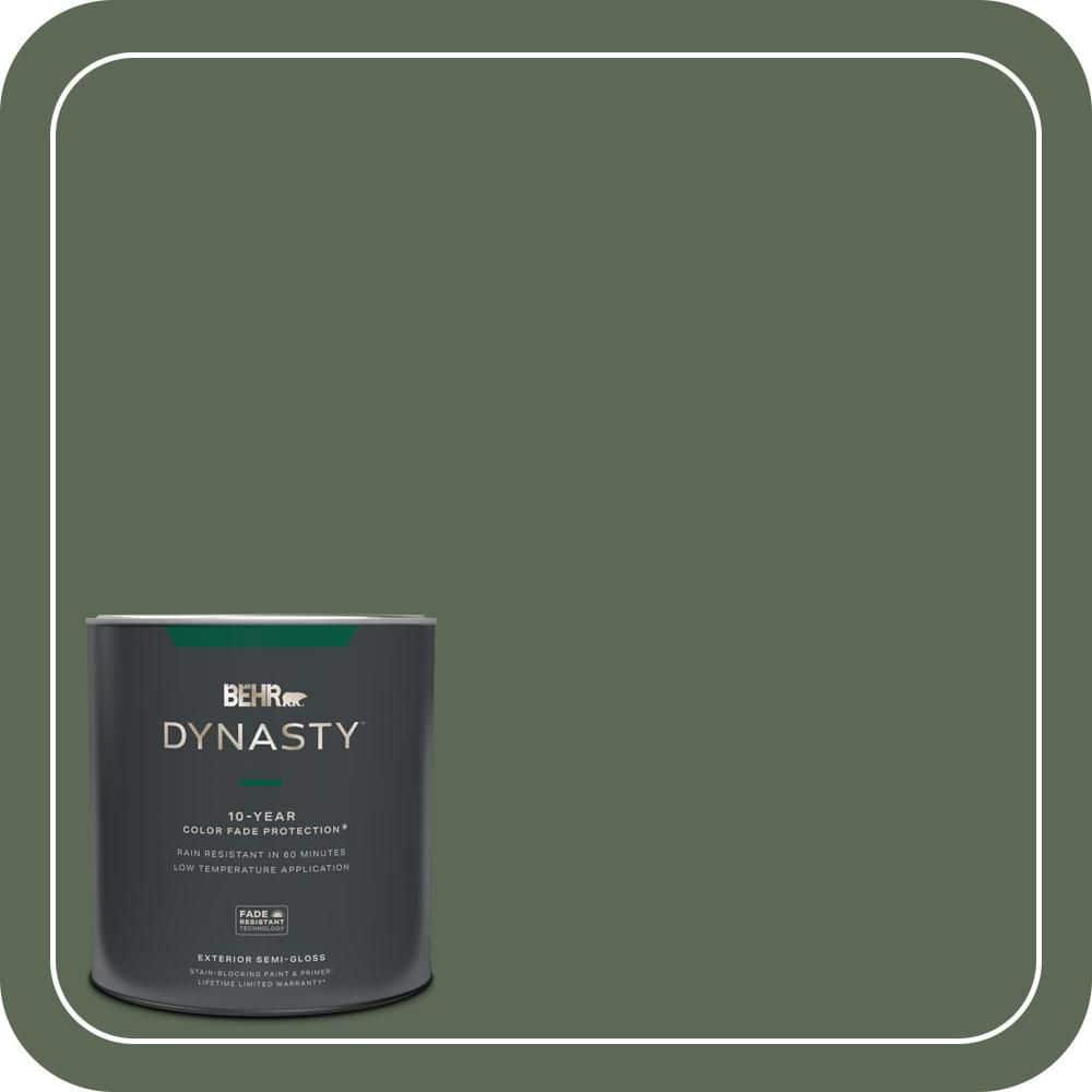 BEHR DYNASTY 1 qt. #MQ6-15 Less Travelled Semi-Gloss Exterior Stain-Blocking Paint & Primer