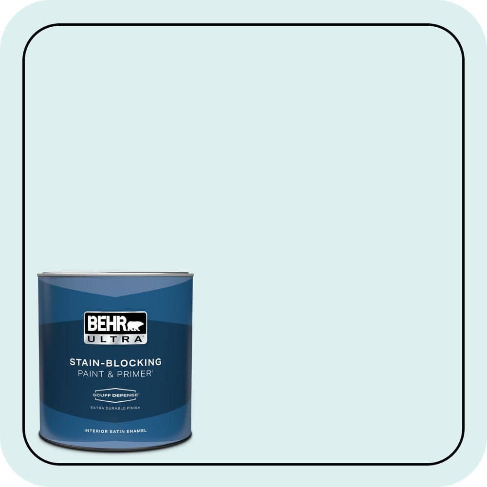 BEHR ULTRA 1 qt. #510A-1 Soar Extra Durable Satin Enamel Interior Paint & Primer