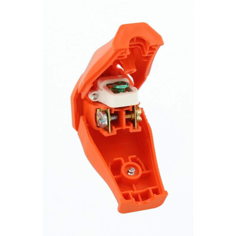 Leviton 15 Amp 125-Volt 3-Wire Grounding Connector, Orange 3W102-OR (4)