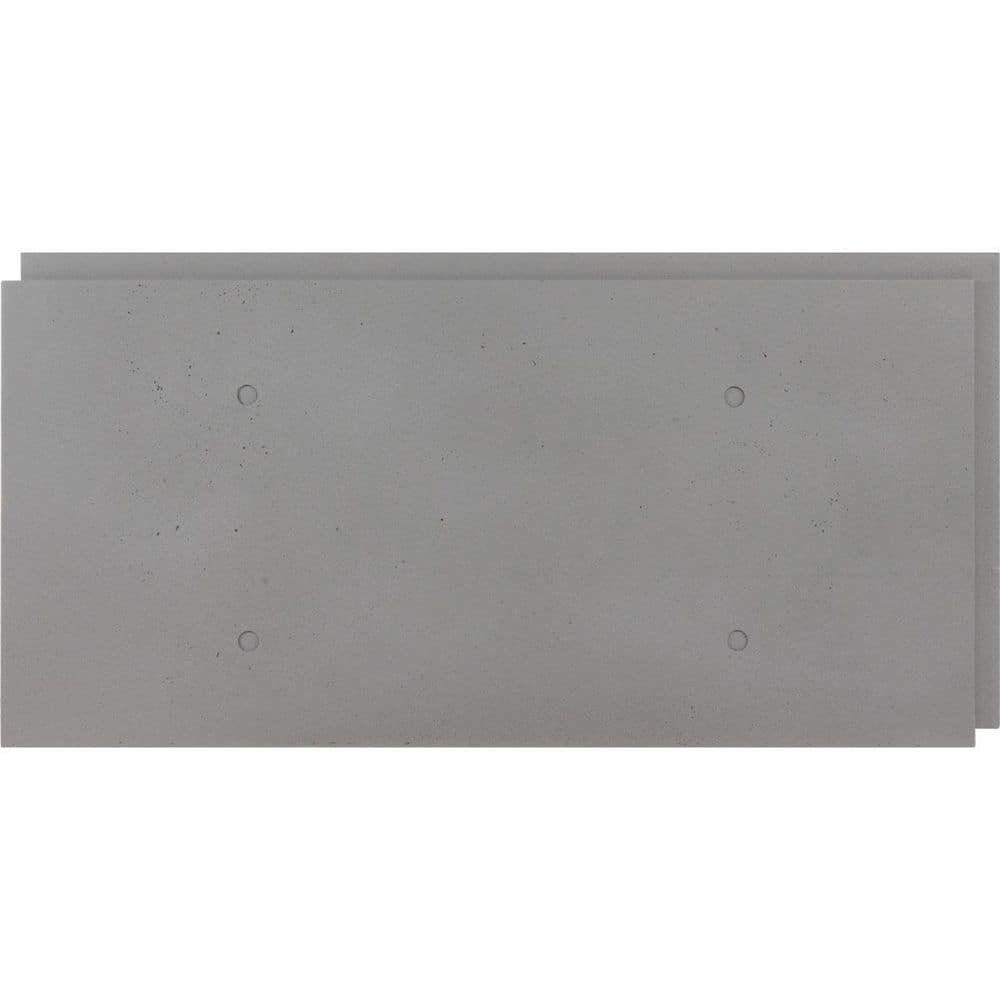 Ekena Millwork EverStone Smooth-Face Cinder Block Faux Concrete Panel, 81 1/4"W x 9"H x 1"D, Dune (1)