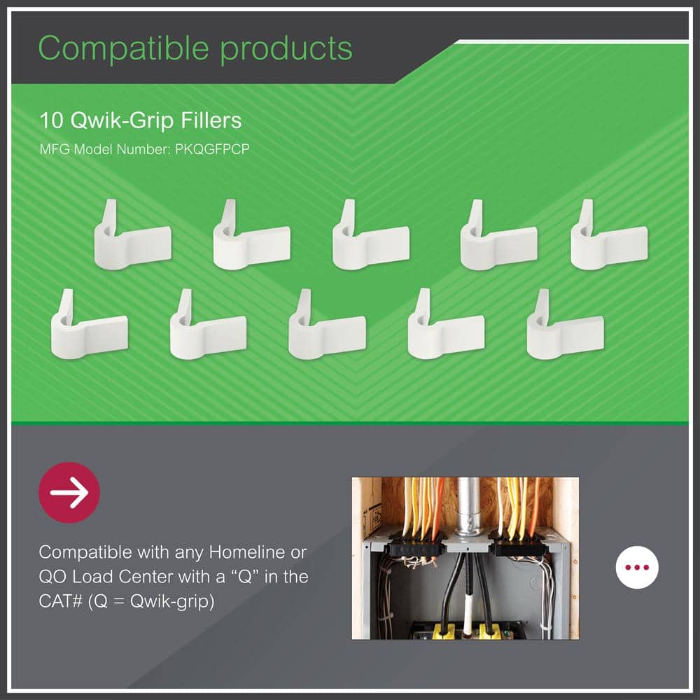 Square D 10 Qwik-Grip Fillers (3)