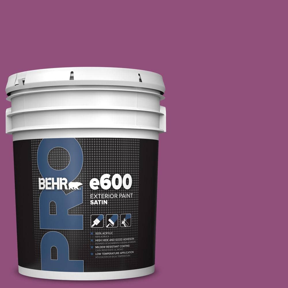 BEHR PRO 5 gal. #P110-7 XOXO Satin Exterior Paint