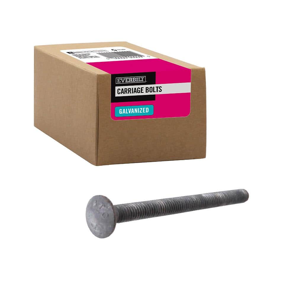 Everbilt 5/16 in.-18 x 3-1/2 in. Galvanized Carriage Bolt (25-Pack) (1)