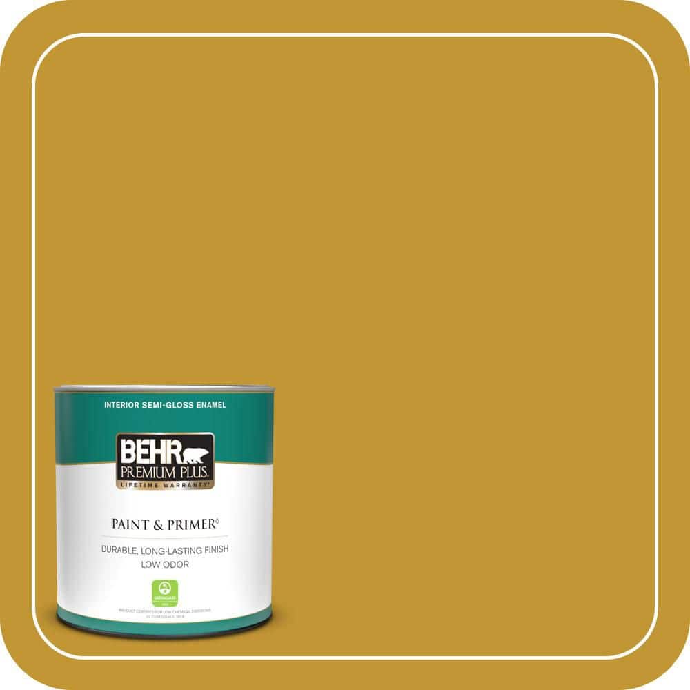 BEHR PREMIUM PLUS 1 qt. #S-H-360 Leisure Semi-Gloss Enamel Low Odor Interior Paint & Primer