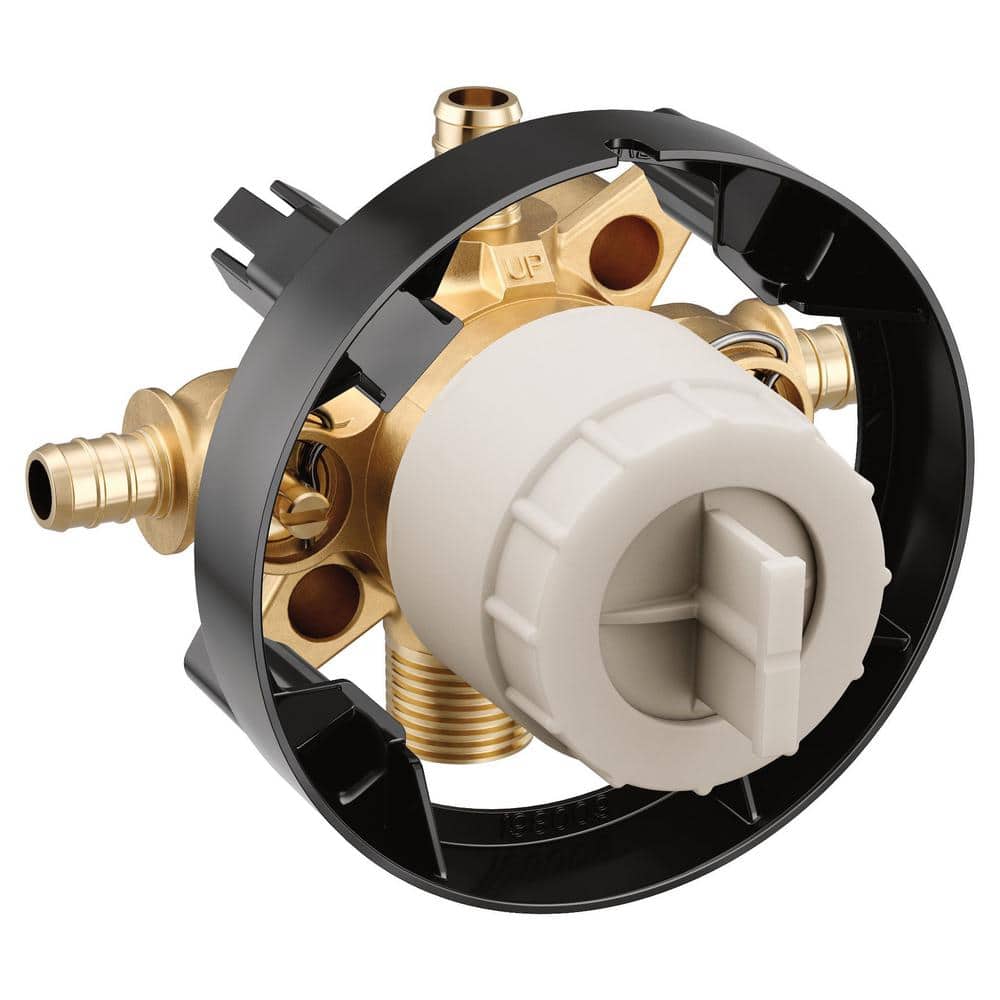 MOEN M-CORE 4-Port Tub and Shower Pre-Fabricated Mixing Valve with Crimp Ring PEX Connections and Stops (2)
