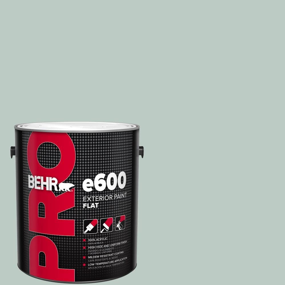 BEHR PRO 1 gal. #HDC-CL-23 Soothing Spring Flat Exterior Paint