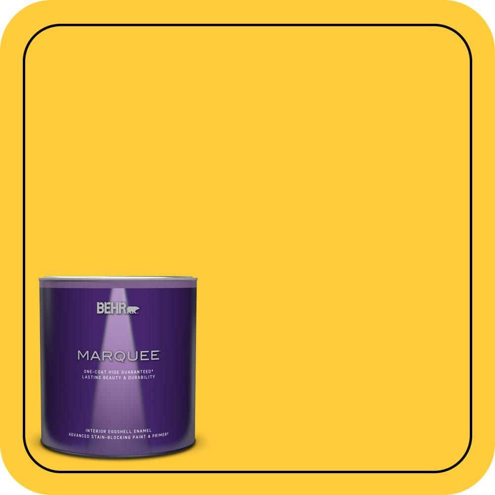 BEHR MARQUEE 1 qt. #S-G-360 Bright Star Eggshell Enamel Interior Paint & Primer